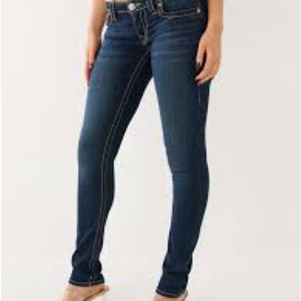 True Religion Women's Stella Low Rise Skinny Fit Jean Size Waist 33” NWTS